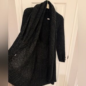 Chic Black & Gold Women's Cardigan